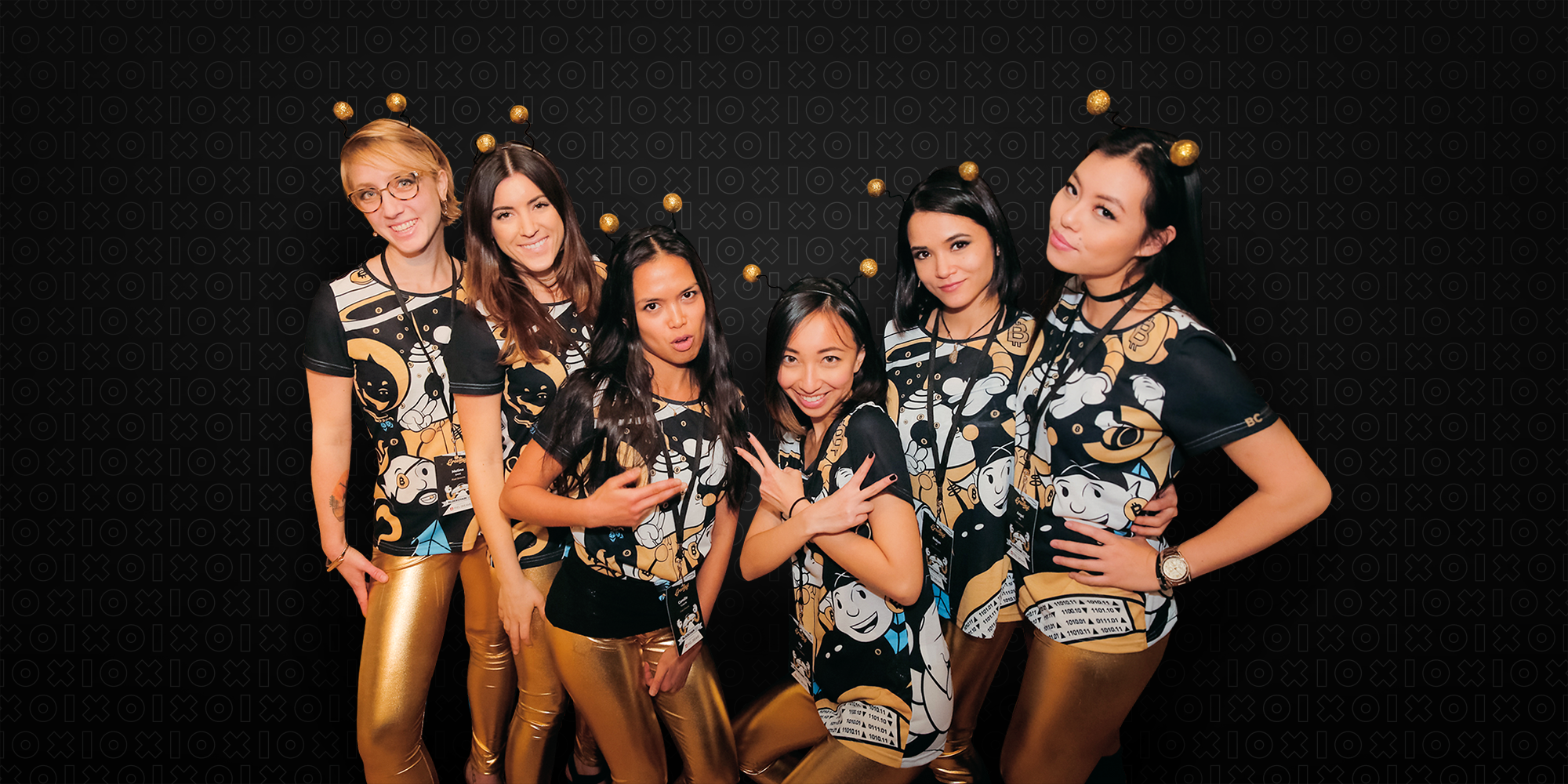 Blockchain conference branded hostess uniform