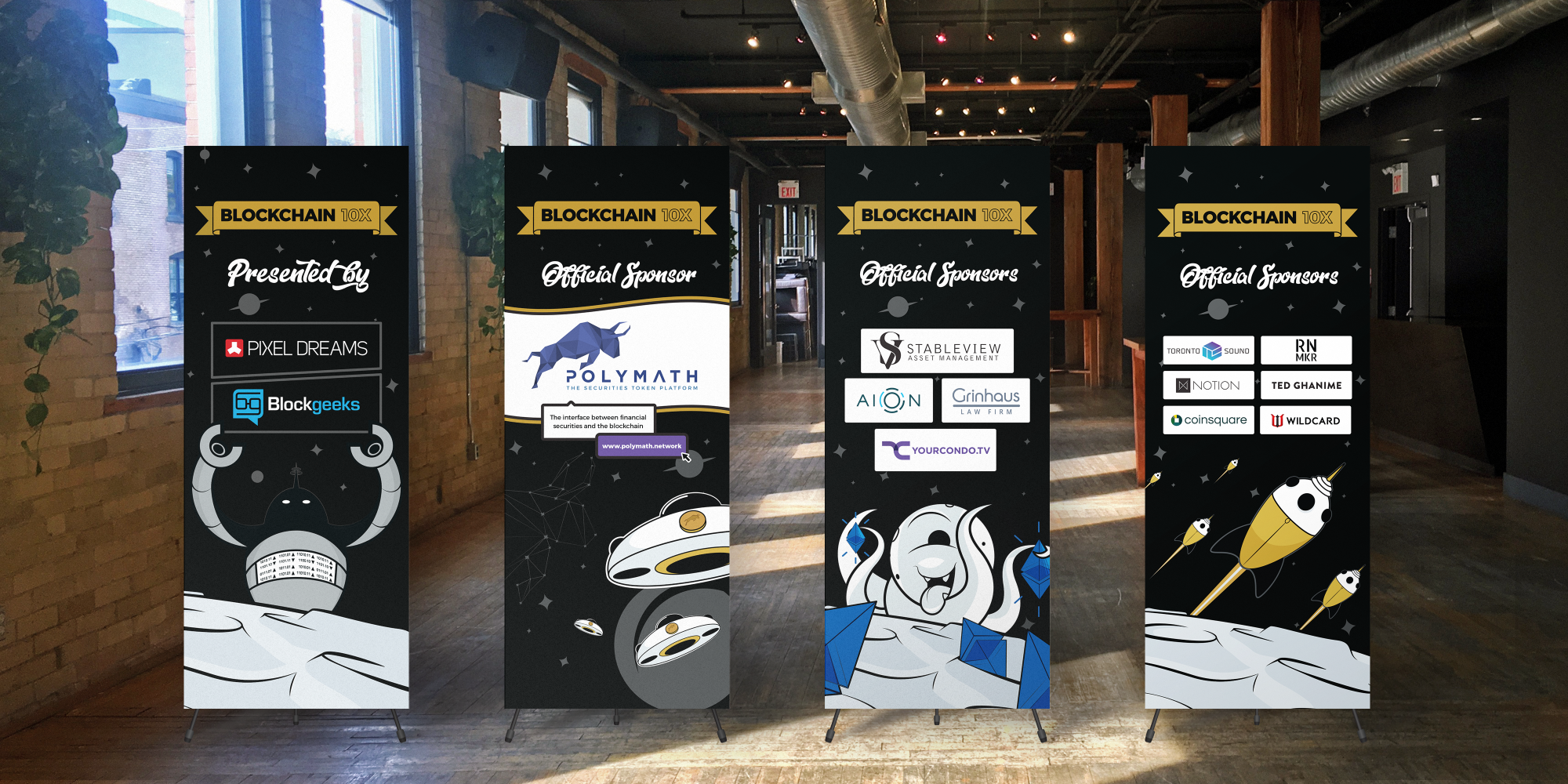 Event vertical banners