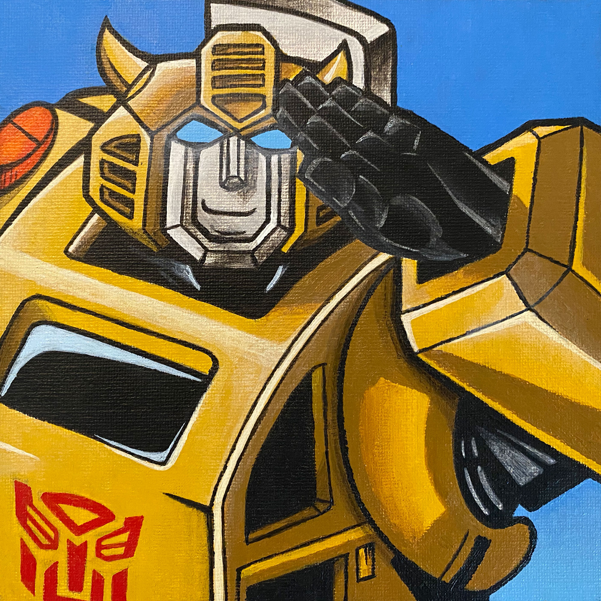 Super Mario mushroom painting