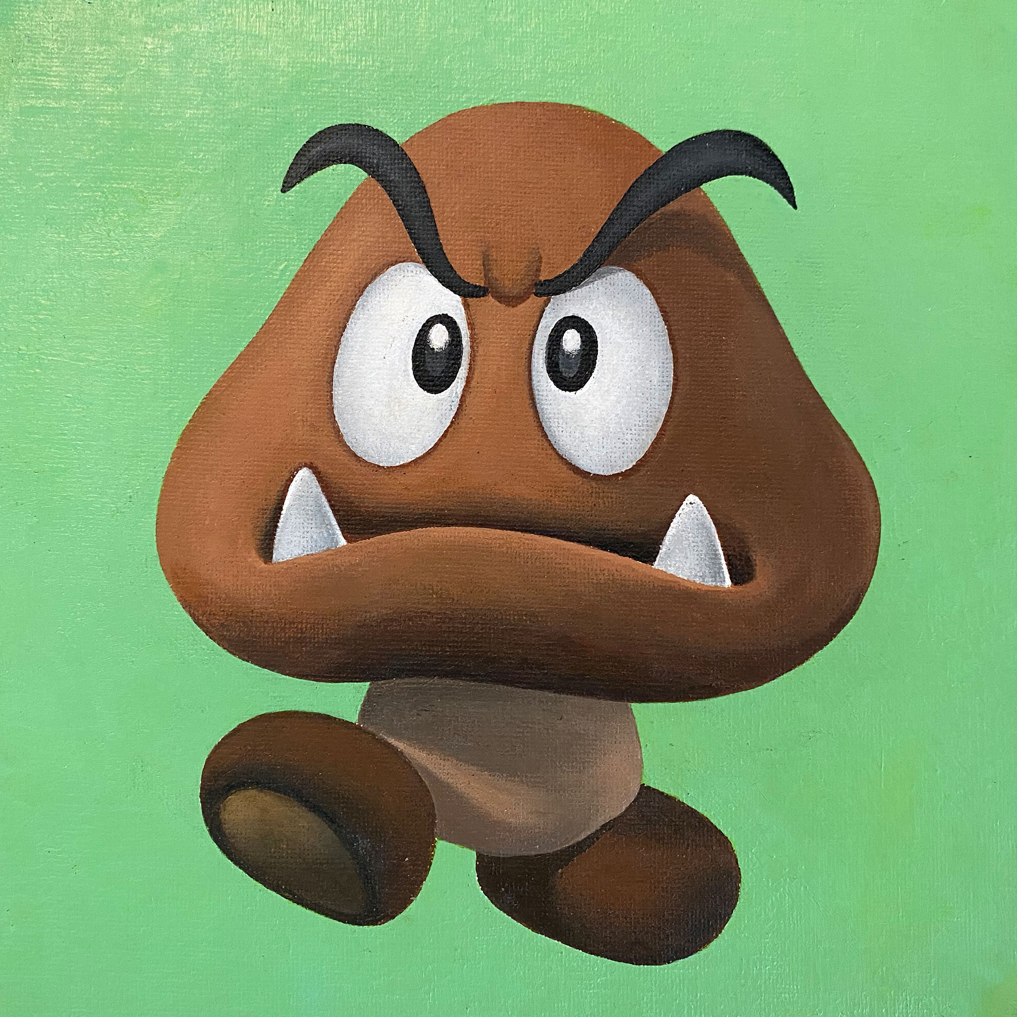 Super Mario Bros Goomba painting