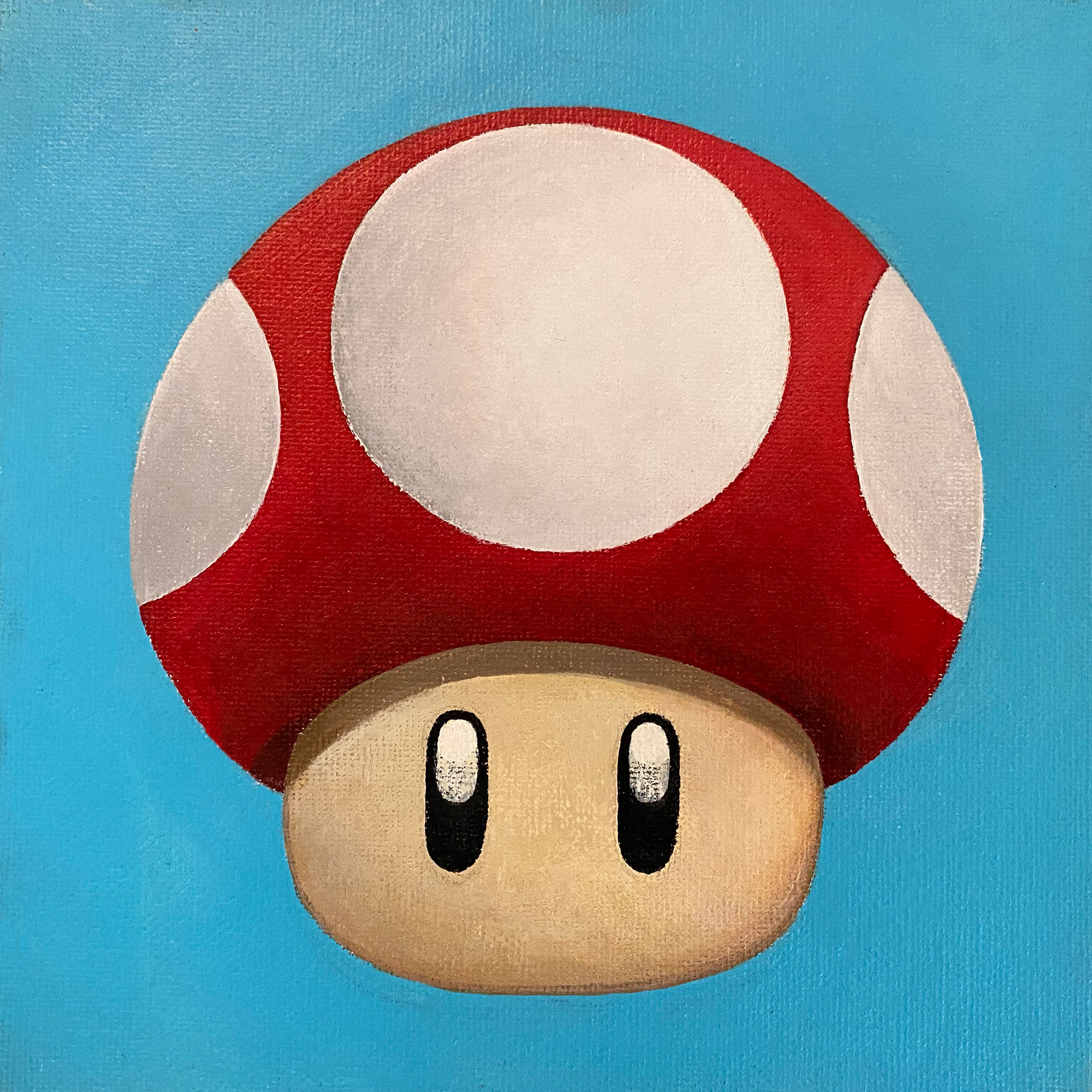 Super Mario mushroom painting
