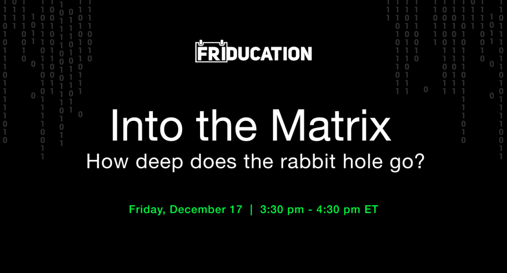Into the Matrix: How deep does the rabbit hole go? A lecture on the Religious, Literary, and Philosophical Influences on The Matrix triology