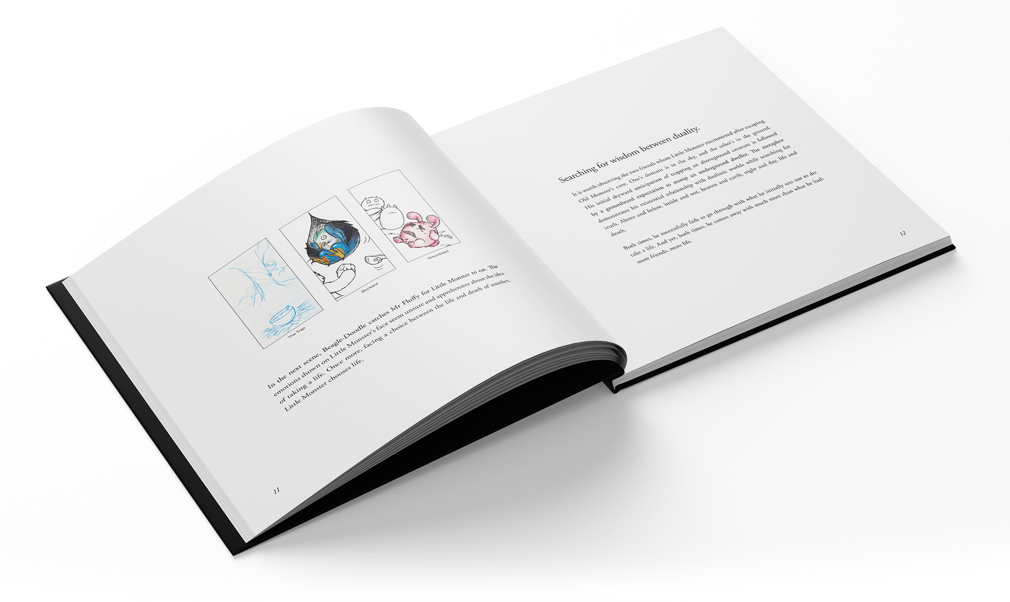 Hungry Little Monster - Opened Book