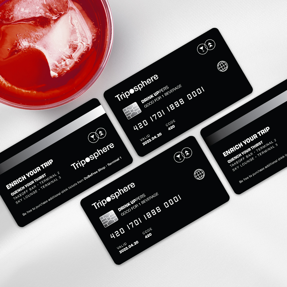 Triposphere passports ticket design event collateral