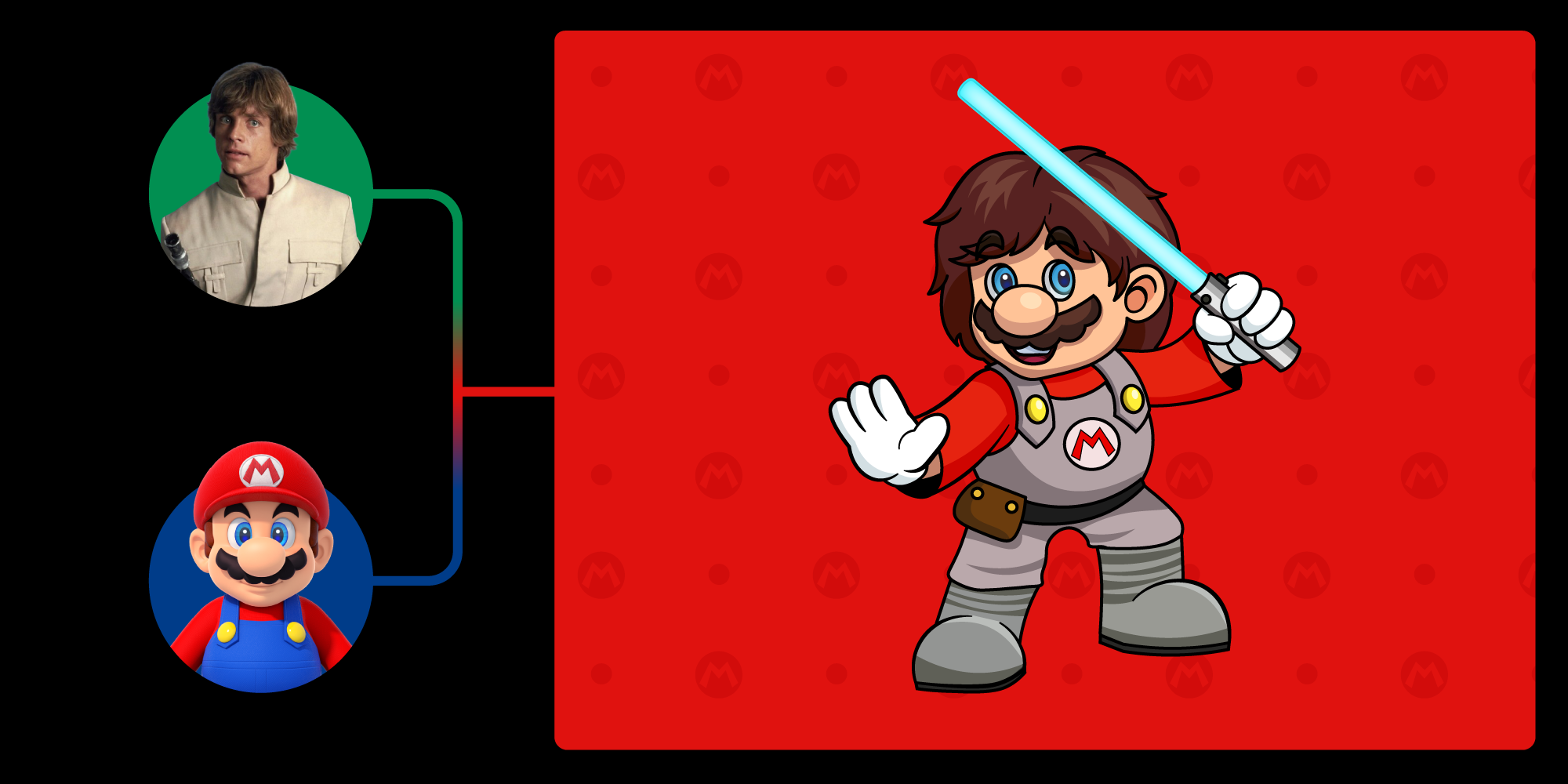 Mario x Luke Skywalker