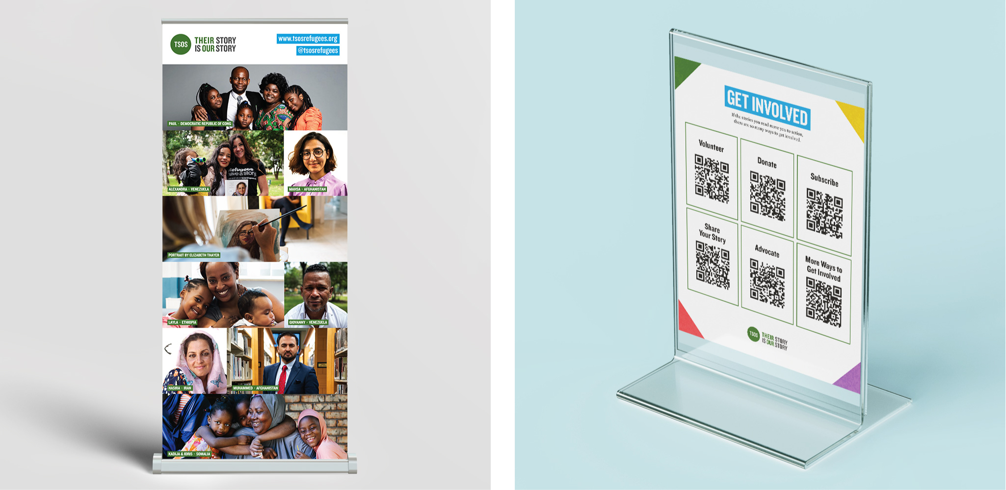 Popup Baner & Tabletop Sign Mockup