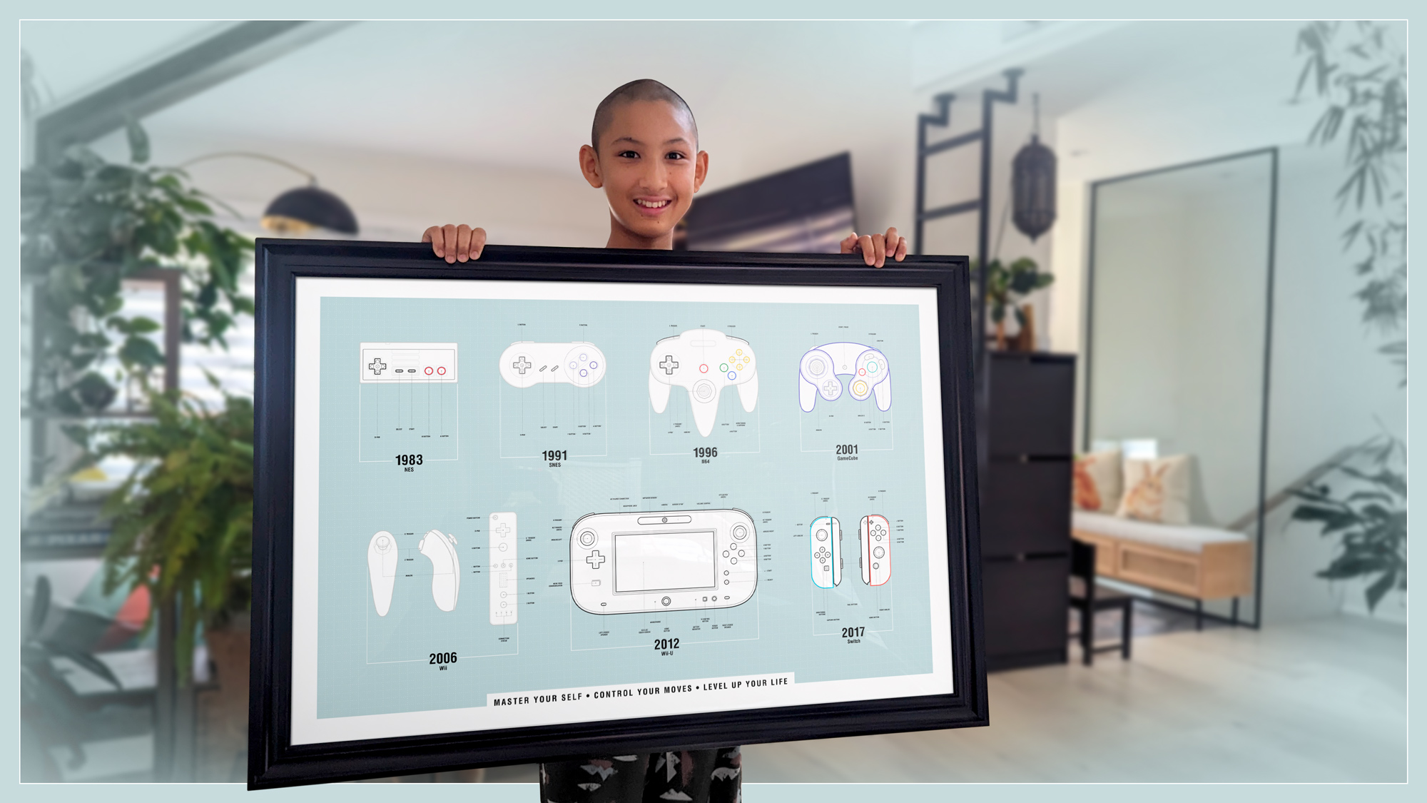 Nintendo Controllers Over Time - Photo