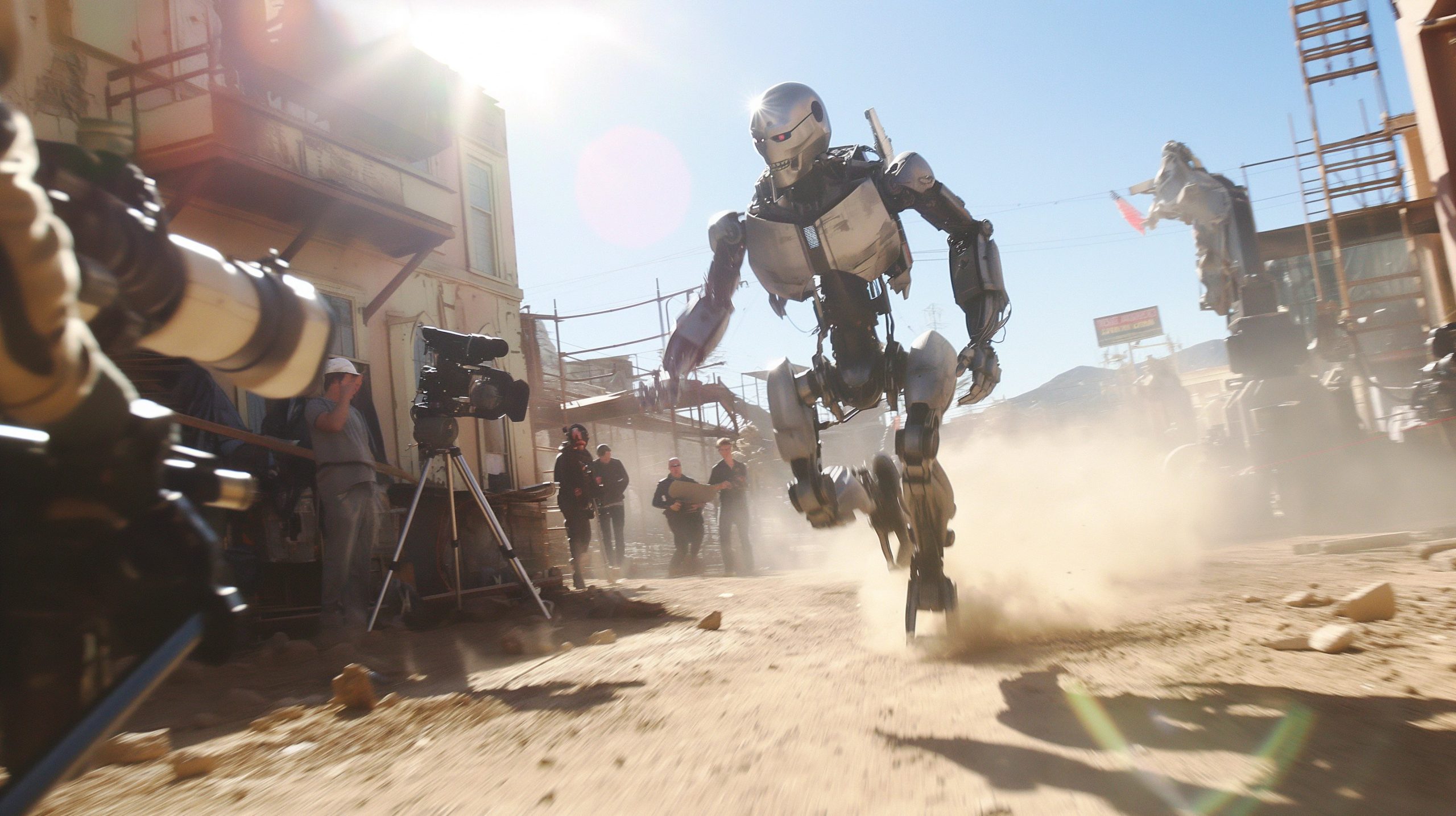 Robot on Set AI Filmmaking