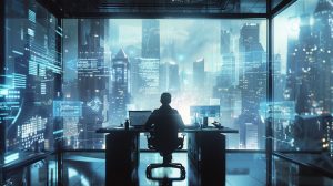 financial professional using AI