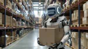 Robot Working in the Warehouse
