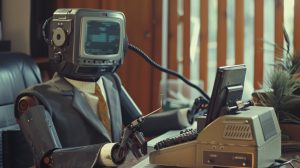 office bot in the 1980s