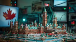 Canadian Parliament made out of computer parts